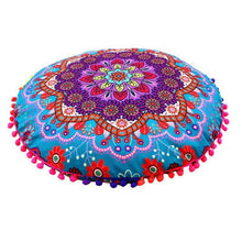 Load image into Gallery viewer, Mandala Large Round Floor Pillow Boho Meditation Throw Pillow Cushion Cover