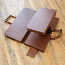 Load image into Gallery viewer, PORTABLE FOLDING MEDITATION STOOL WOOD ZEN GARDEN BENCH YOGA CHAIR KNEELING PAD