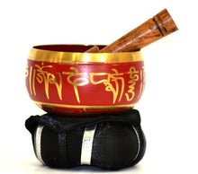 Load image into Gallery viewer, Seven 7 Chakra Set TIBETAN Meditation SINGING BOWL MALLET CUSHION Reiki Yoga
