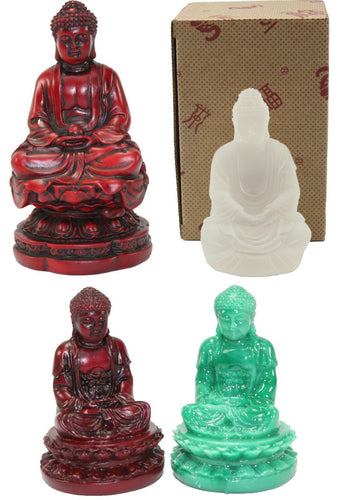 Feng Shui Meditating Buddha Statues Fortune Figurine Gift Home Decor US Seller