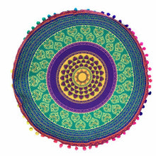 Load image into Gallery viewer, 1X Home Round Pillow Case Mandala Geometric Meditation Floor Cushion Cover Decor