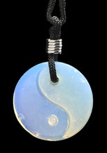Load image into Gallery viewer, Yin Yang Gemstone Hand Carved Pendant Necklace Balance Meditation Zen Art Taiji