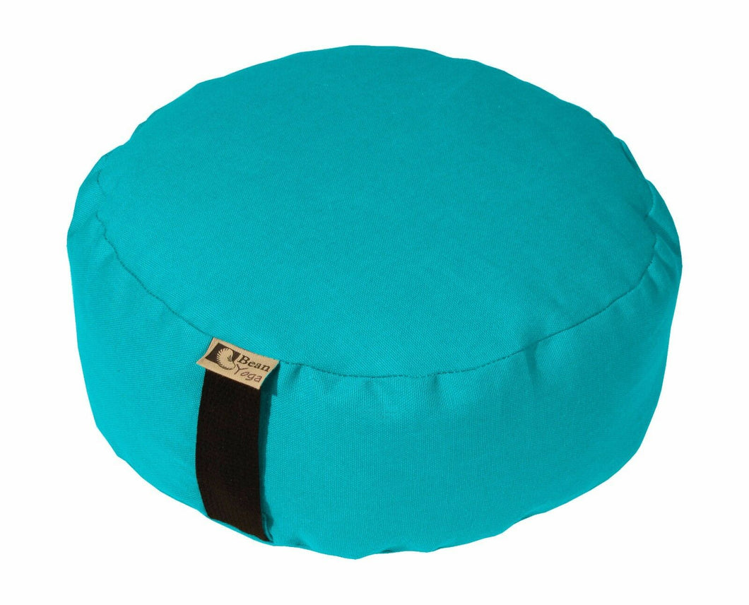 Round Zafu Yoga Meditation Cushion, Buckwheat Fill - Made in USA - Bean Products