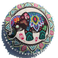 Load image into Gallery viewer, Mandala Large Round Floor Pillow Boho Meditation Throw Pillow Cushion Cover