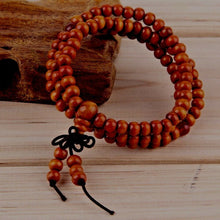 Load image into Gallery viewer, Woodetz™ Wood Meditation Buddhist Buddha Prayer 108 Bead Bracelet 6mm Men Women