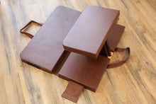 Load image into Gallery viewer, Zen Meditation Wooden Stool Bench Folding Kneelin Yoga Cushion Pad Mat Chair US