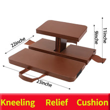 Load image into Gallery viewer, Zen Meditation Wooden Stool Bench Folding Kneelin Yoga Cushion Pad Mat Chair US