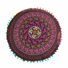 Load image into Gallery viewer, 1X Home Round Pillow Case Mandala Geometric Meditation Floor Cushion Cover Decor