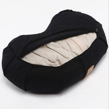 Load image into Gallery viewer, Yoga Peace Zafu Meditation Buckwheat Filled Cotton Bolster Pillow Cushion Relax