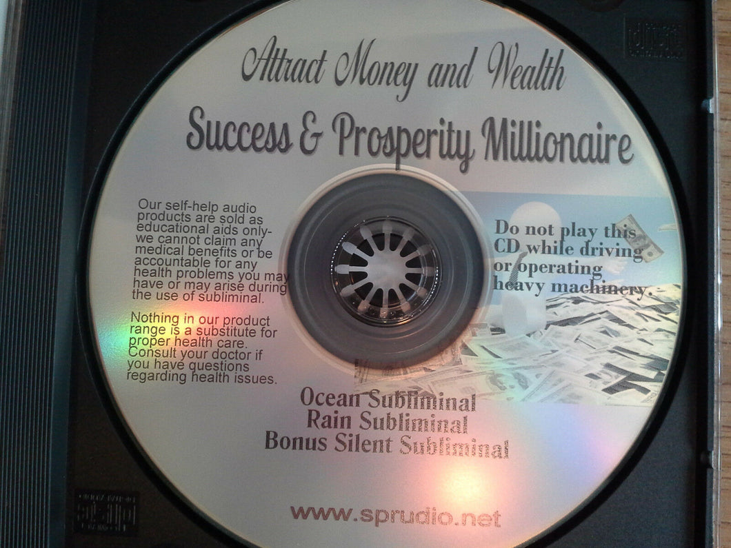 Attract Money Success Prosperity Millionaire Subliminal CD Brainwaves, NLP Ocean