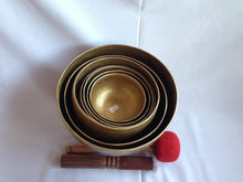 Load image into Gallery viewer, Chakra Healing Tibetan Singing Bowl Set of 7 Hand Hammered Himalayan Meditations
