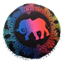 Load image into Gallery viewer, Mandala Large Round Floor Pillow Boho Meditation Throw Pillow Cushion Cover