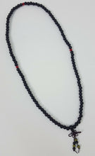 Load image into Gallery viewer, Sandalwood 108 Prayer Bead Mala Bracelet Necklace Buddhist Meditation 6mm Black
