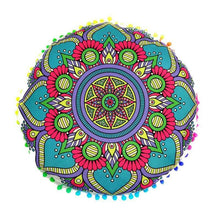 Load image into Gallery viewer, Mandala Large Round Floor Pillow Boho Meditation Throw Pillow Cushion Cover