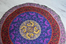 Load image into Gallery viewer, - Floor Pillow 32 Inch Round Meditation Cushion--Cover &amp; Insert -- 4 Rings