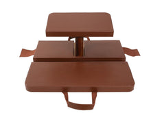 Load image into Gallery viewer, Zen Meditation Wooden Stool Bench Folding Kneelin Yoga Cushion Pad Mat Chair US