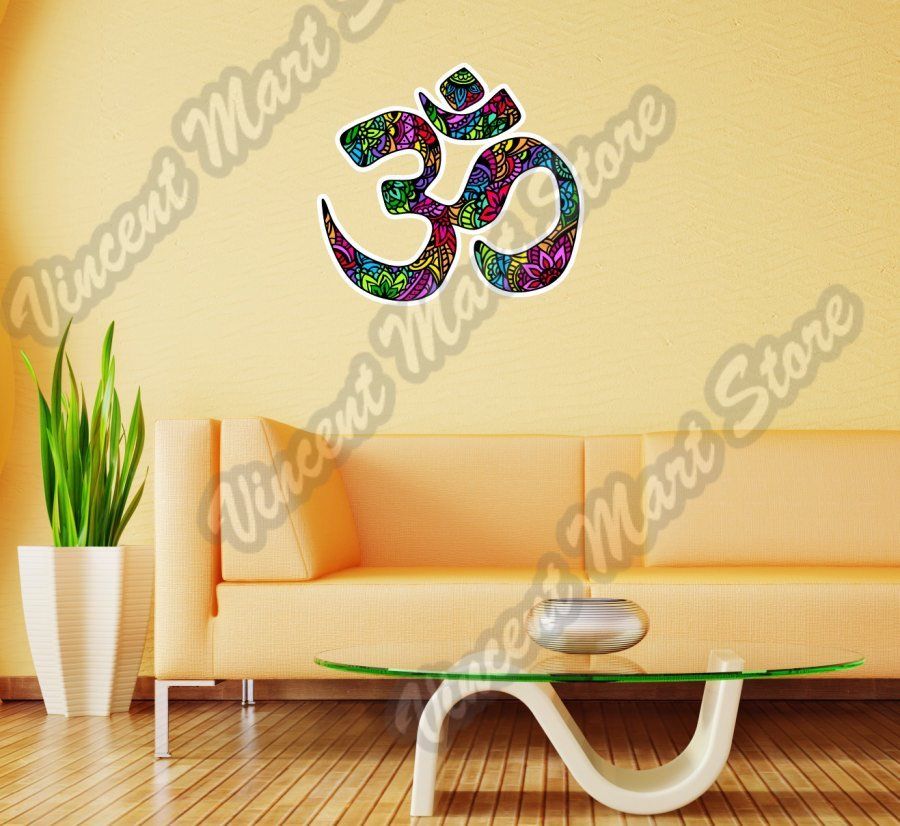 Om Aum Namaste Yoga Symbol Meditation Gift Wall Sticker Room Interior Decor 22