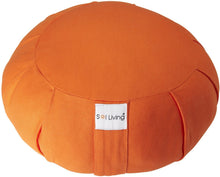 Load image into Gallery viewer, Cotton Zafu Meditation Yoga 15 x 6 x 7 Inches Round Cushion Various Colors