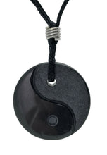 Load image into Gallery viewer, Yin Yang Gemstone Hand Carved Pendant Necklace Balance Meditation Zen Art Taiji