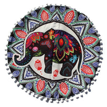 Load image into Gallery viewer, Mandala Large Round Floor Pillow Boho Meditation Throw Pillow Cushion Cover