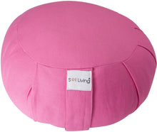 Load image into Gallery viewer, Cotton Zafu Meditation Yoga 15 x 6 x 7 Inches Round Cushion Various Colors