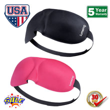 Load image into Gallery viewer, New 3D Sleep Eye Mask Soft Padded Eyepatch Travel Relax Meditation Aid Gift